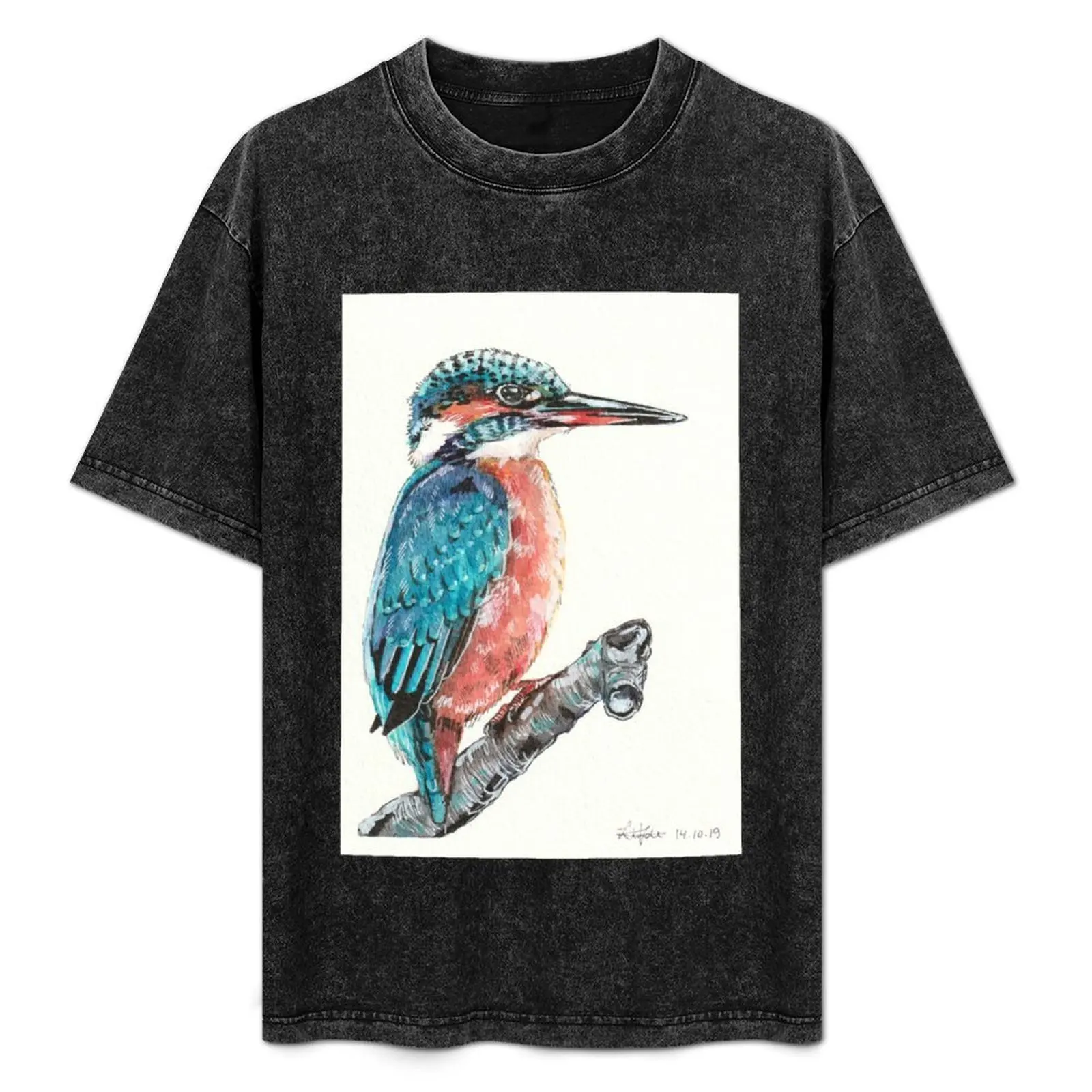 Kingfisher T-Shirt new edition oversized customs design your own tees mens workout shirts