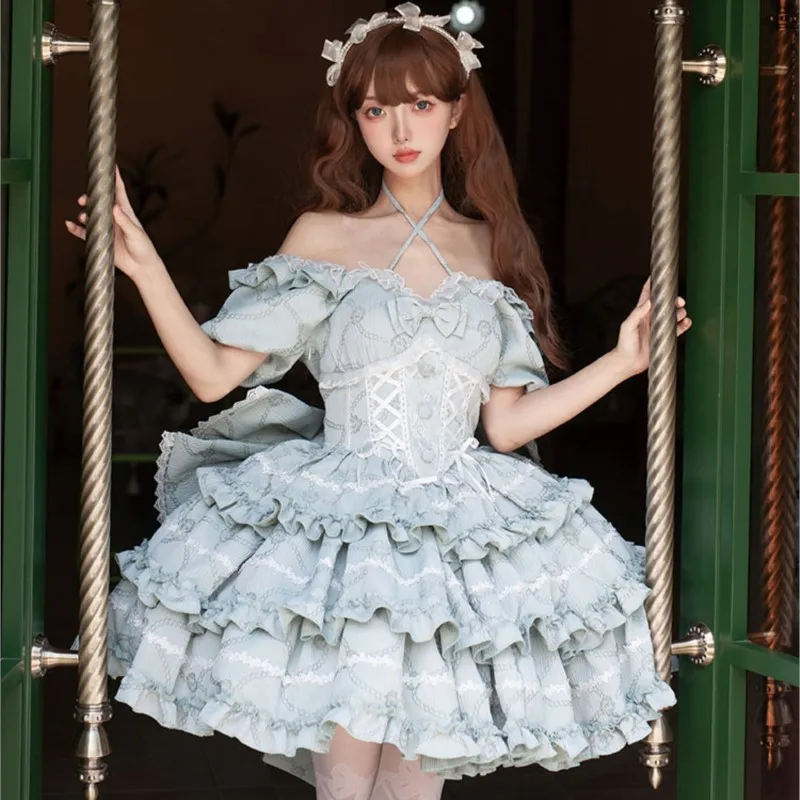 Lolita Style Wear Dress gonna corta da donna Pettiskirt