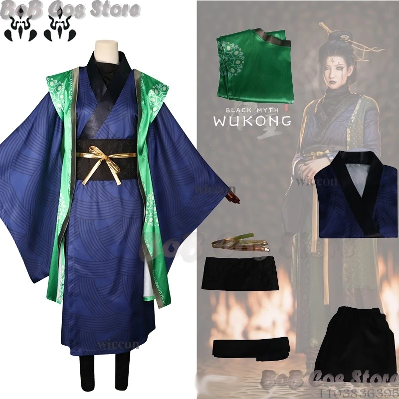 Black Myth: Wukong The Fourth Sister Cosplay Costume Women Fancy Outfit Game Anime Halloween Party Yaoguai Chief Spider Roleplay