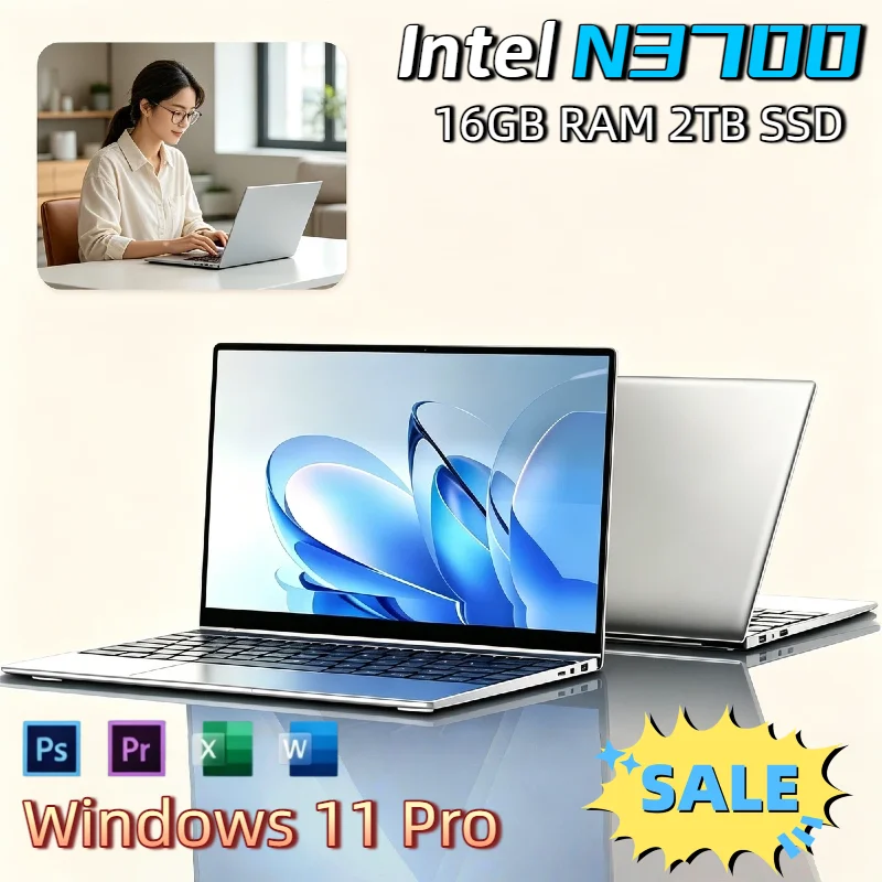 ゲーマー向け新型156インチパソコン-ノートパソコン-intel-n3700-16gb-ram-2tb-ssd-windows-11-超薄型ノートブック-1920x1080-オフィス・学習用pc-プライム