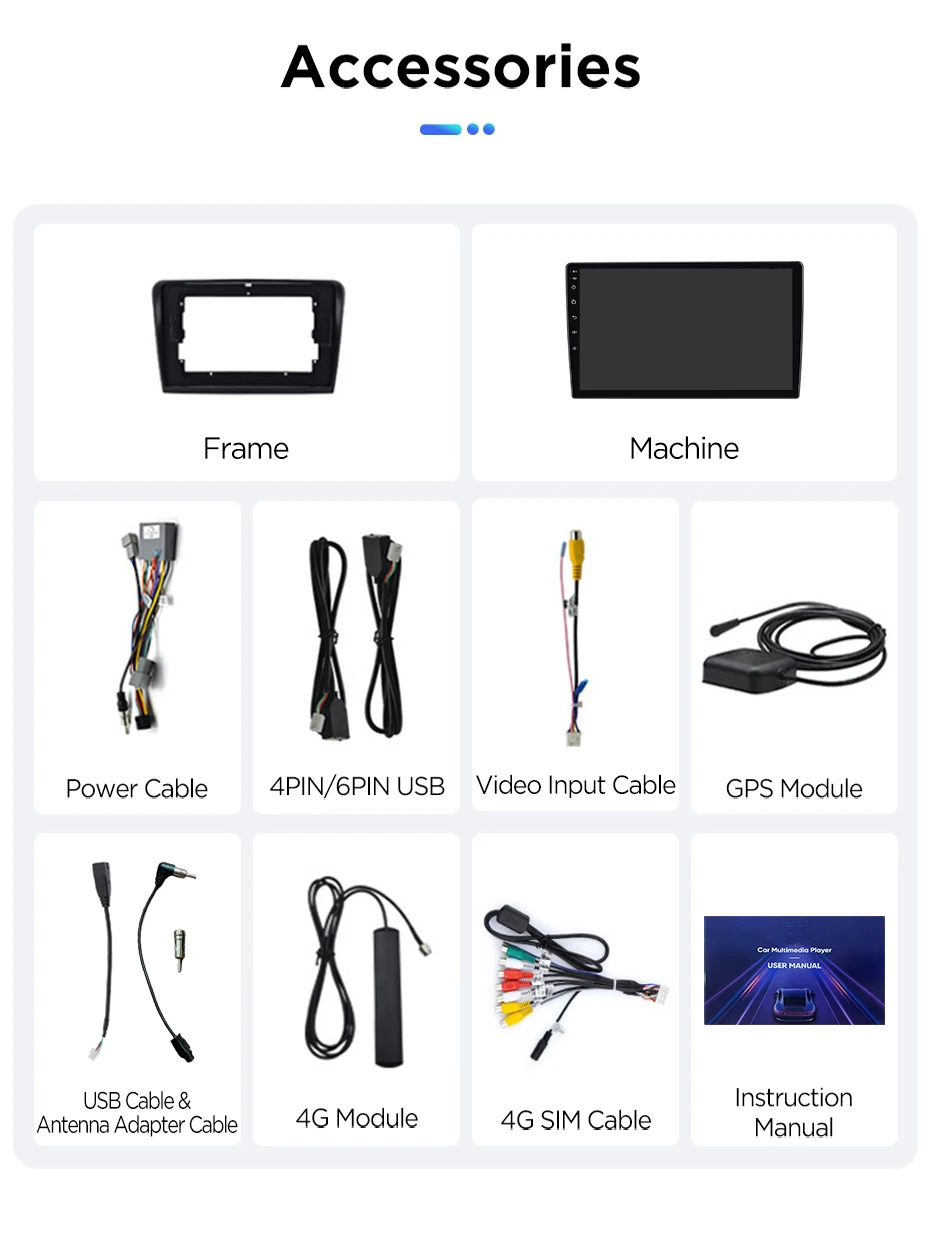 Junsun Autoradio für Skoda Superb 2 2008-2015 mit CarPlay, Android Auto, FM, RDS, DSP, BT, GPS-Navigation, Lenkradfernbedienung, HD IPS Touchscreen, Plug & Play Multimedia-Player, Freisprechfunktion, Original-Autostil-Haupteinheit – Detail 22
