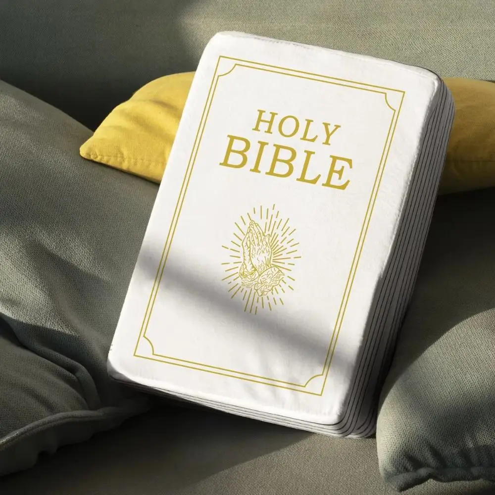 

Realistic Looking Bible Pillow Plush Toy Home Decor Bible Throw Pillow Cutest 33*22cm Bible Cushion Christmas Present