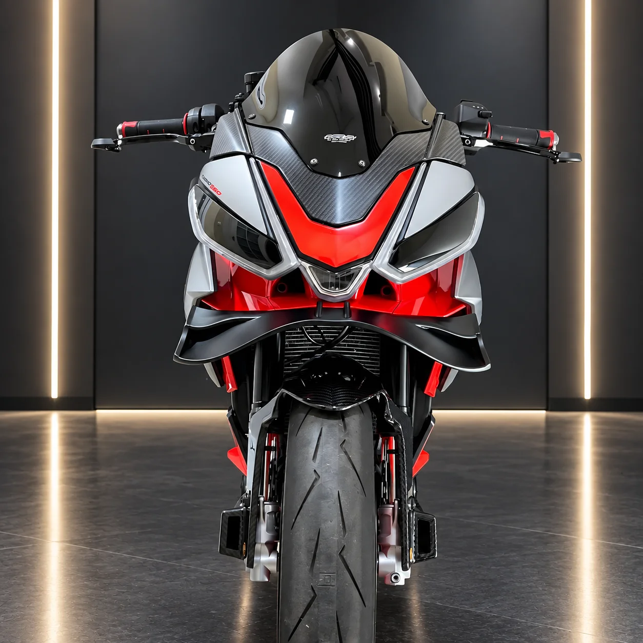 For Aprilia Tuono 660 Front Spoiler Lower Spoiler Lower Lip TUONO 660 2021-2025 2026 GP Wing Downforce Naked Frontal Spoilers