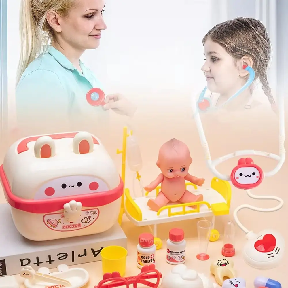 Simulatie Tandarts Box Doctor Pretend Rollenspel Kit Educatief spel Rollenspellen Stethoscoop Doctor Set