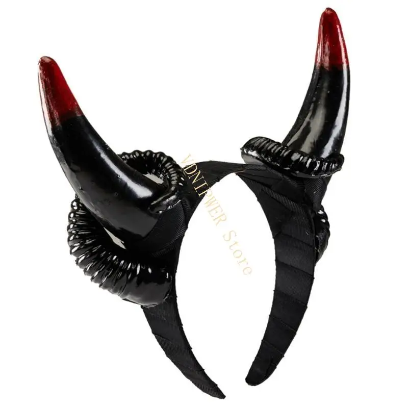 Rękawica rogu ręcznie robione zwierzęce gotyckie pasma rożna obręcze do włosów na żywe pokazy d08e