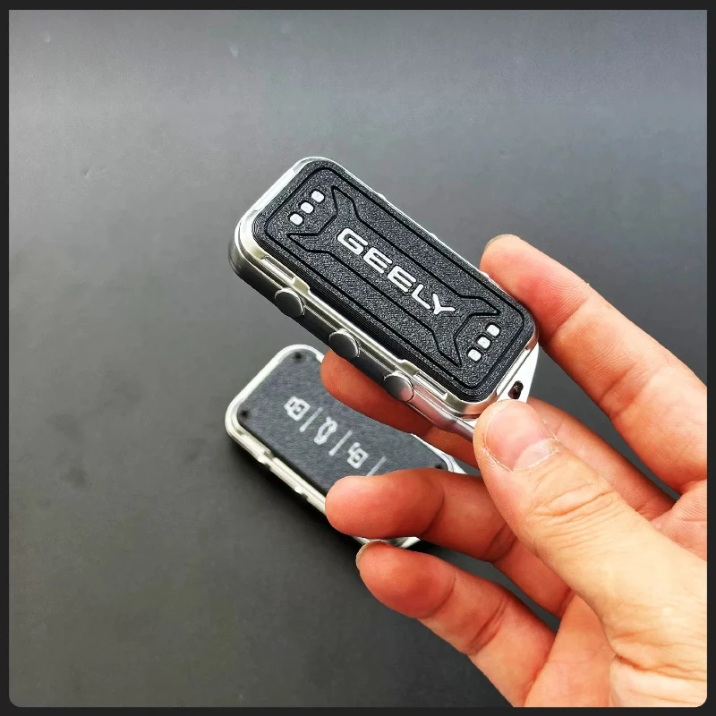 Metal Key Case Modification Anti-Scratch for Geely Xingyue Boyue Xingrui Binrui Emgrand Remote Key Metal Fob Cover Accessories
