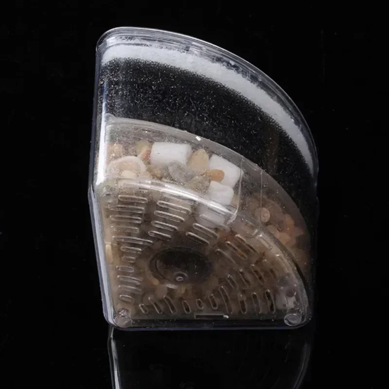 10*8*12cm Reusable Biochemical Fish Tank Aquarium Corner Air Bubble Filter Fish Tank Air Driven Bio Sponge Stone Filter