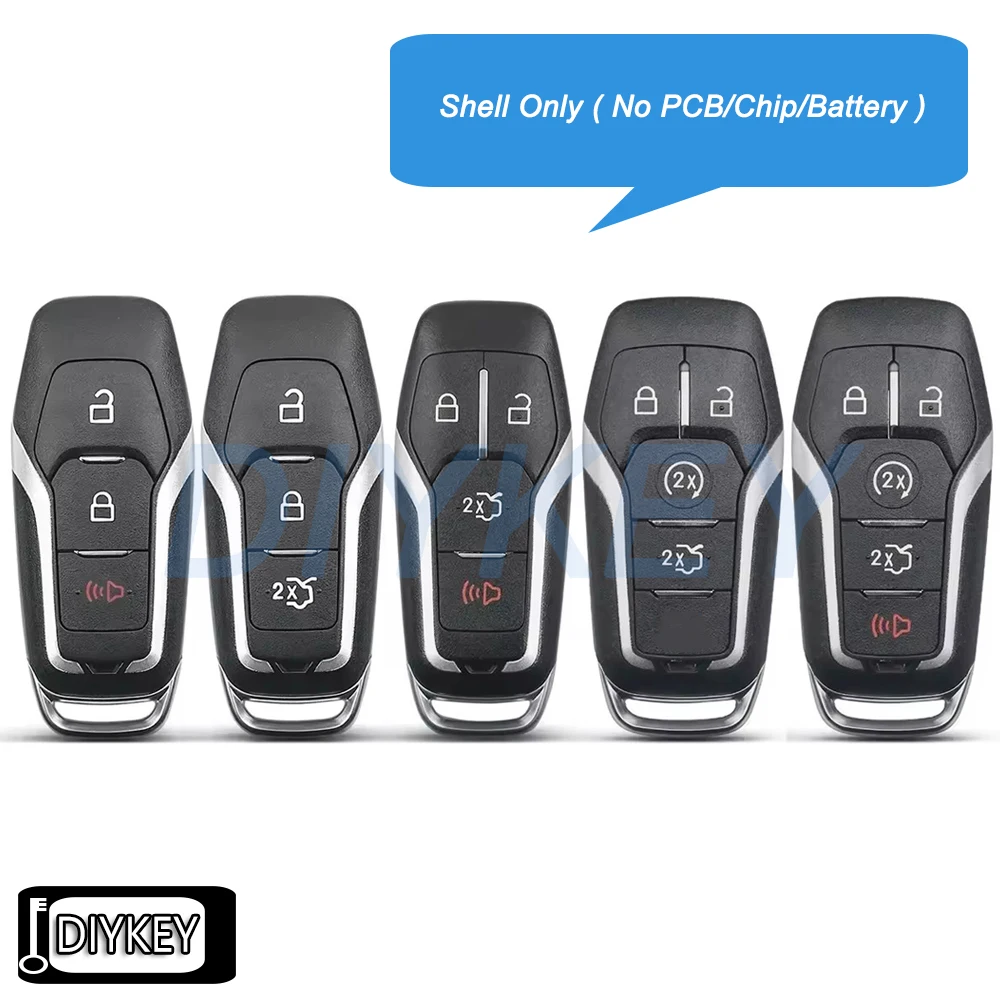 

Чехол с 3/4/5 кнопками, умный пульт дистанционного управления, чехол для автомобильного брелока для Ford Mondeo Edge S-Max Galaxy Explorer F150 F250 Mustang Fusion