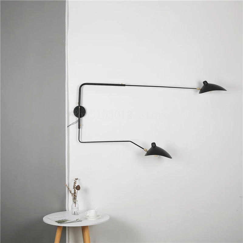 design nordico aranha lampada de parede arandelas iluminacao para sala estar decoracao braco oscilante industrial barra suspensao luminaria 01