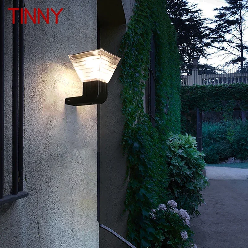 

TINNY Contemporary Solar Outdoor Wall Lamps Simplicity Waterproof Creative Balcony Hallway Courtyard Villa Gate Hotel