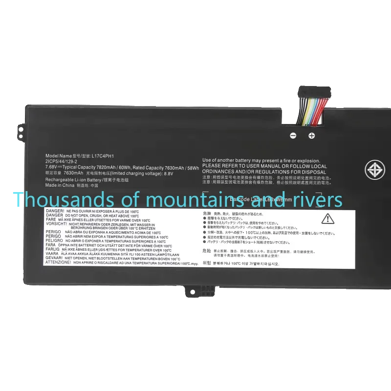 

L17M4PH1 Аккумулятор для ноутбука Lenovo L17M4PH3 L17C4PH1 L17M4PH2 Yoga 7 Pro Yoga C930-13IKB 5B10Q82425 Pro13IKB 7,68 В