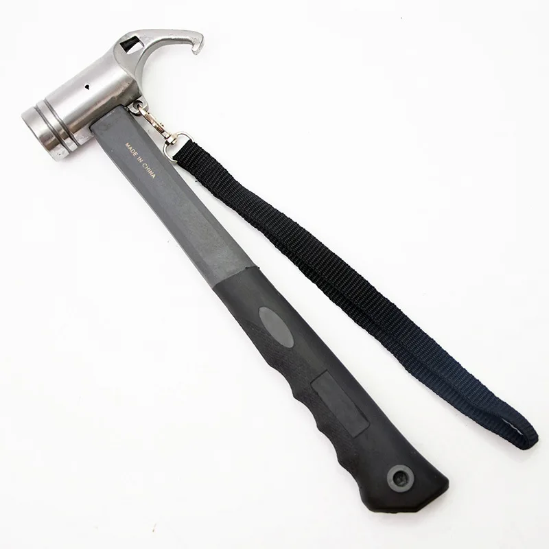 Outdoor Multi-Functional Iron Hammer Steel Hammer Floor Nail Extractor Tent Ground Nail Hammer Mallet New Model