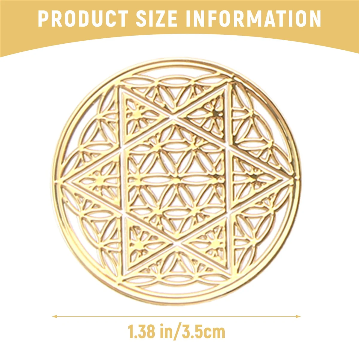 Y14A16Pcs/Set Metal Energy Decor Sticker Flower of Life Children's Day Gifts 7 Chakra Copper Energy Tower Orgonite Stickers