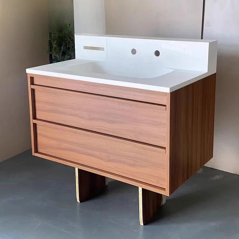 Integrated basin, bathroom cabinet combination, toilet, washbasin, washbasin, log medium ancient style 2