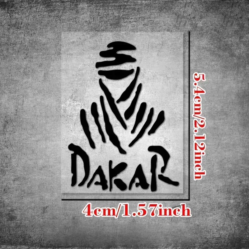 1PC Stylish "Dakar Rally" Car Motorcycle Sticker, Bold Design Decal for Car & Motorcycle Exterior, Fun Auto Decor view 5