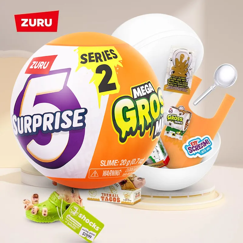 

NEW Genuine ZURU Gross Ball Prank Ball, Gross Food Blind Ball Prank Master Mini Toy Ball Surprise Ball Funny Gag Toy for Kids