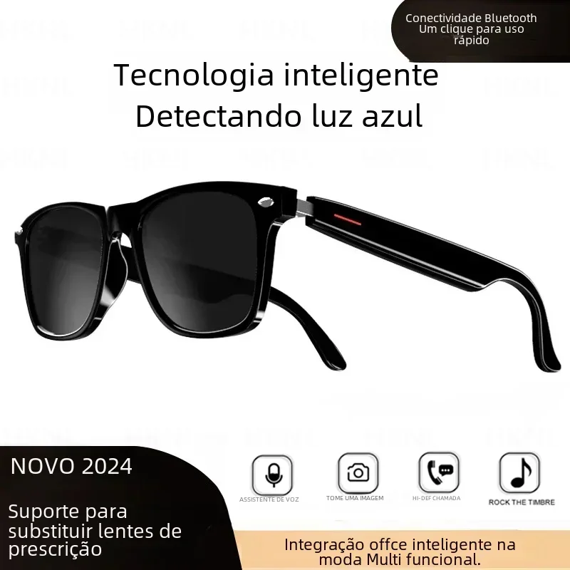 

2024 Camera Smart Music Sunglasses Earphones Wireless Bluetooth Headset HIFI Sound Headphone Driving Glasses Hands-free Call