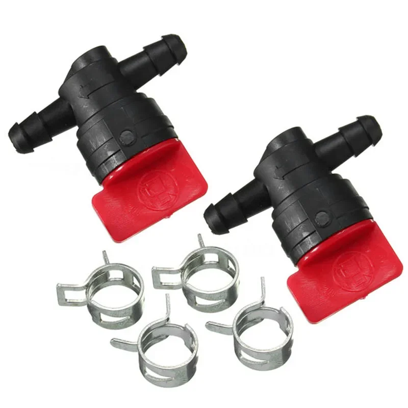 Imagem -04 - Válvula Grampos Kit Desligar Válvulas Braçadeiras de Mangueira em Linha Reta Combustível Gás Briggs Stratton Motor Peças Cortador de Grama Pcs Aço Inoxidável