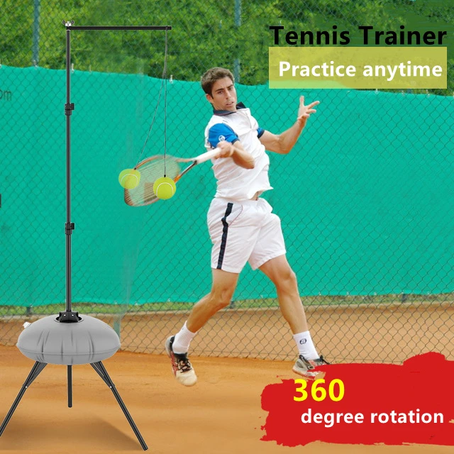 جهاز تدريب التنس فردي الارتداد الثابت للأطفال شبكة ارتداد سوينغ الفردي منتجات الممارسة الذاتية المدرب المساعد