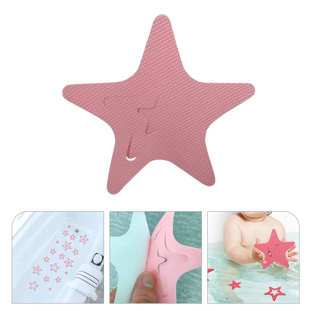 12Pcs Star Pattern Bathroom Non-Slip Stickers Floor Decals for Bathtub Shower Pool Stairs Ladders Wear Resistant Peva Material