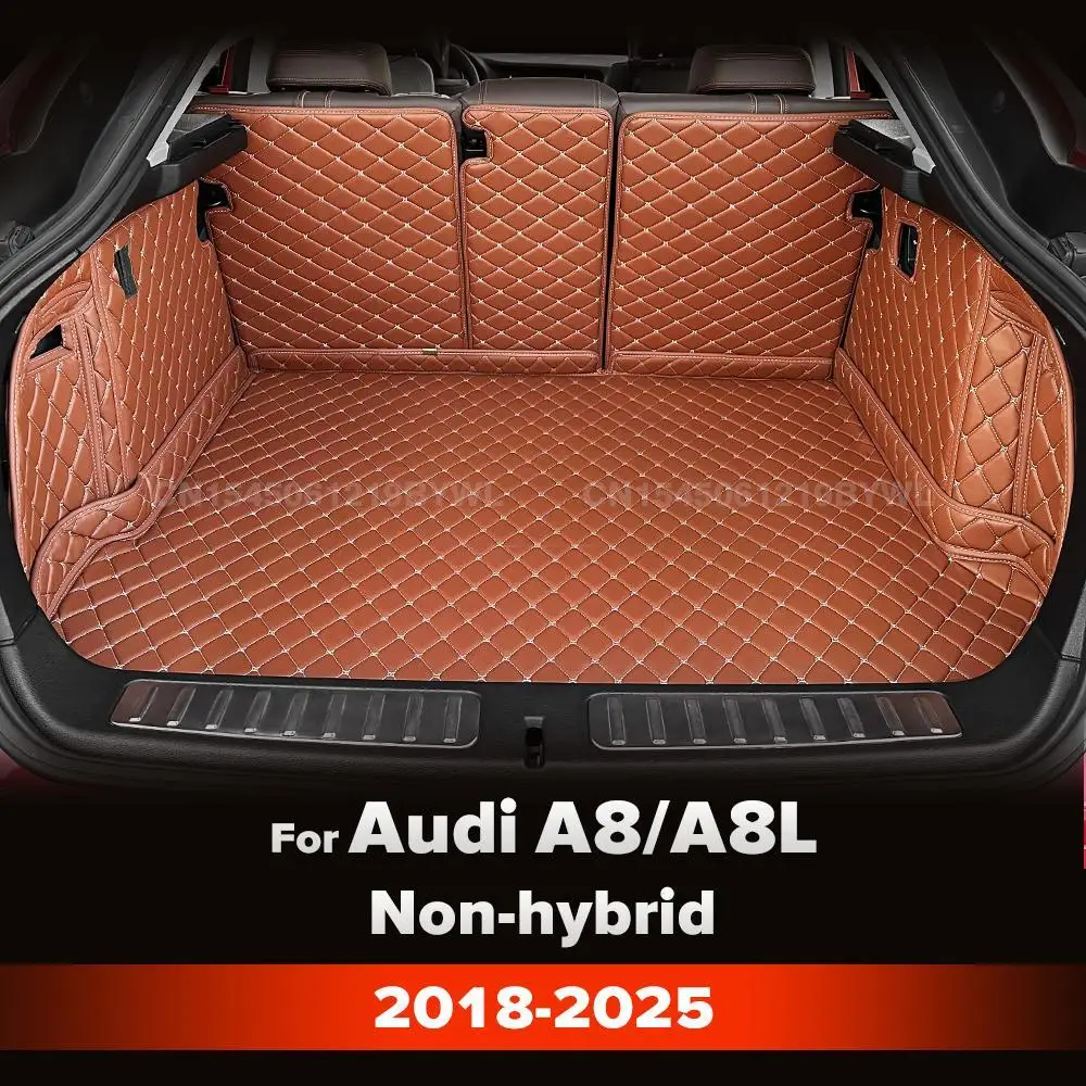

Для Audi A8/A8L негибридный 2018-2020 2021-2025 автоматический коврик для багажника с полным покрытием, автомобильный защитный коврик, грузовой вкладыш, аксессуары для интерьера