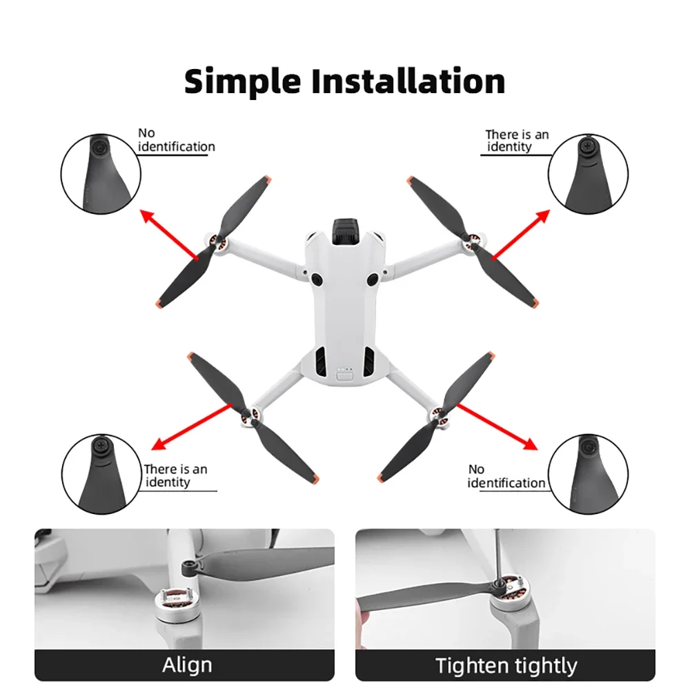 CW CCW TPU 6030F Propeller for DJI MINI 4 PRO   Props Blade Light Weight Drone Wing Fans With Screws Replacement Accessories