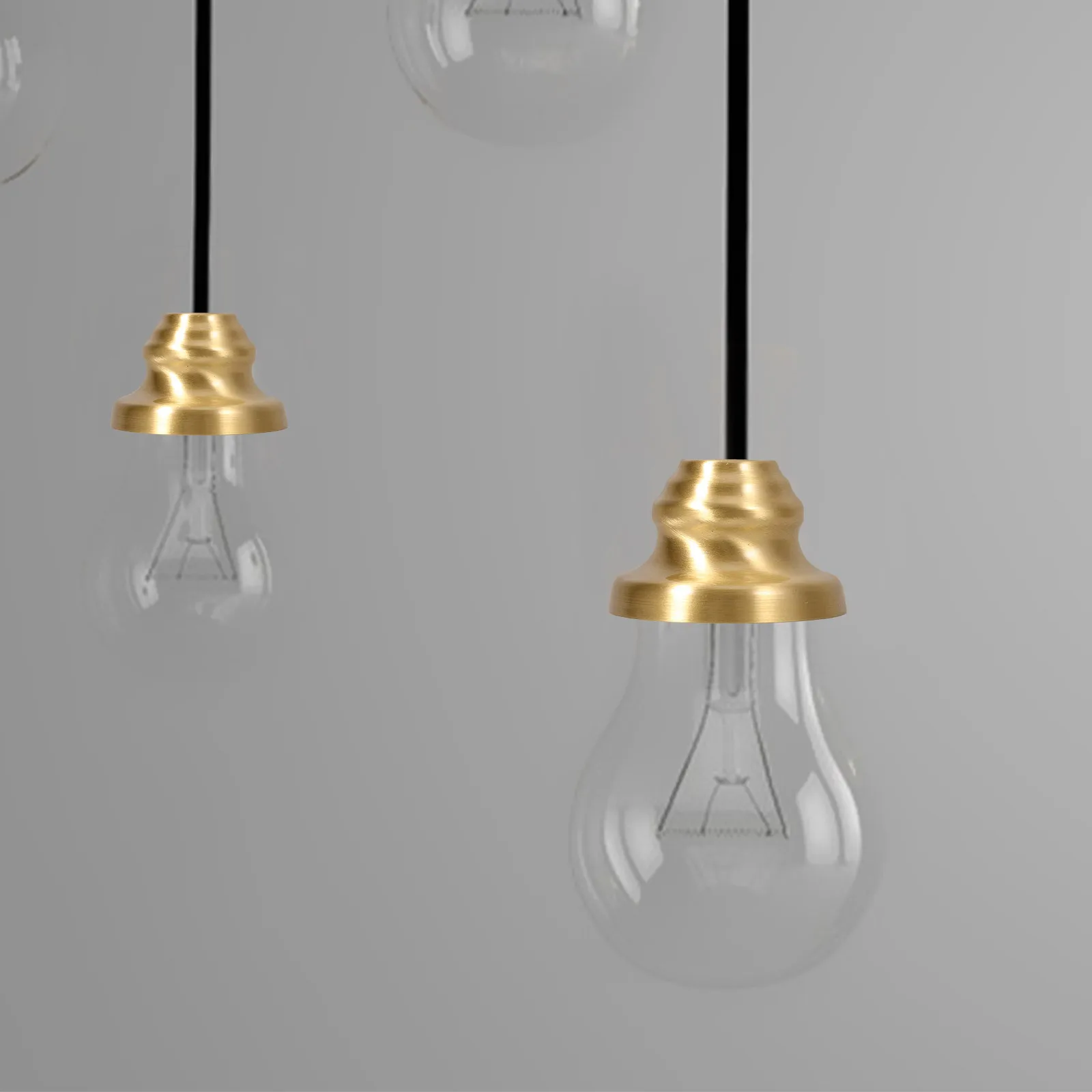 

Аксессуары для чашек ламп из чистой меди, прочная яркость, улучшенный полузакрытый дизайн, легко чистится, современный держатель для стола «сделай сам»