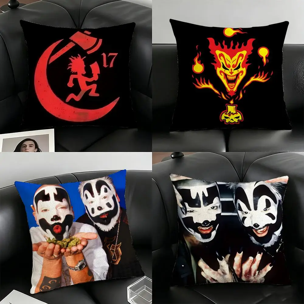 I-insane Clown Posse Pillow Case Linen Pillow Covers Cover For Couch Living Room Bench Patio Floor Linen Home Decor