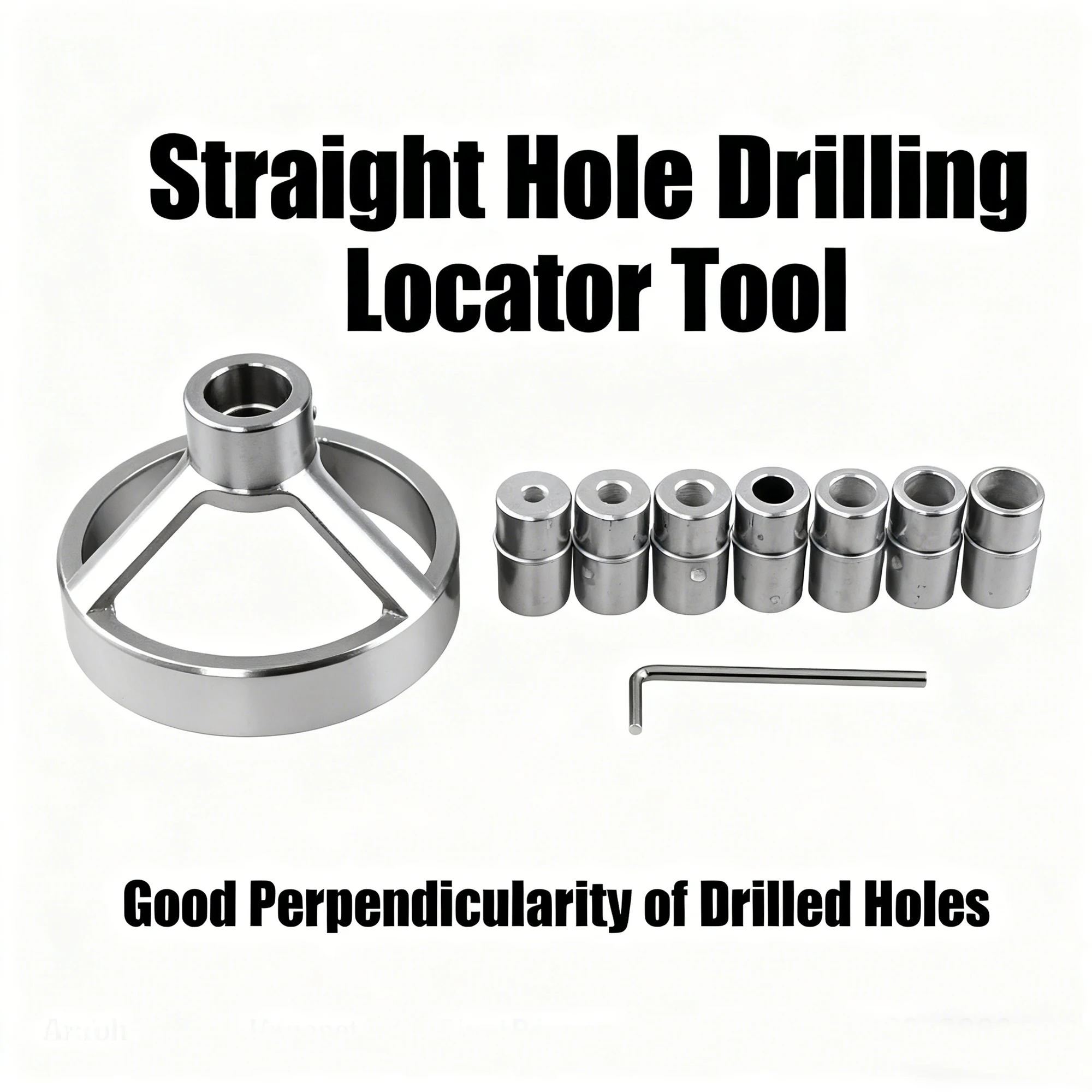 Kit de plantilla de perforación de madera todo en uno |     Perfecto 90 °     Agujeros Rectos para Pasantes, Tenons y Carinería |     Incluye brocas
