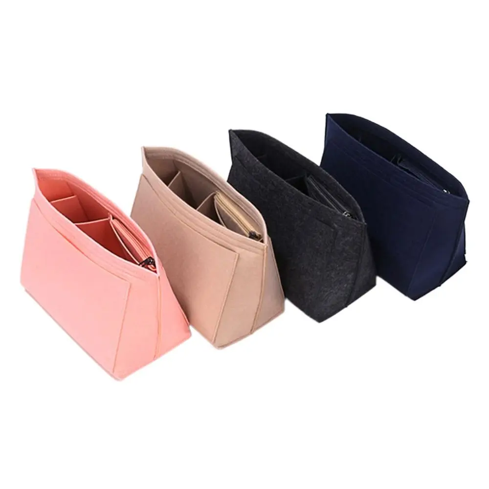 Felt Makeup Bag Inner Tank Bag Large Capacity Cosmetic Sorting Bag Multi functional Felt Bag for Longxiang