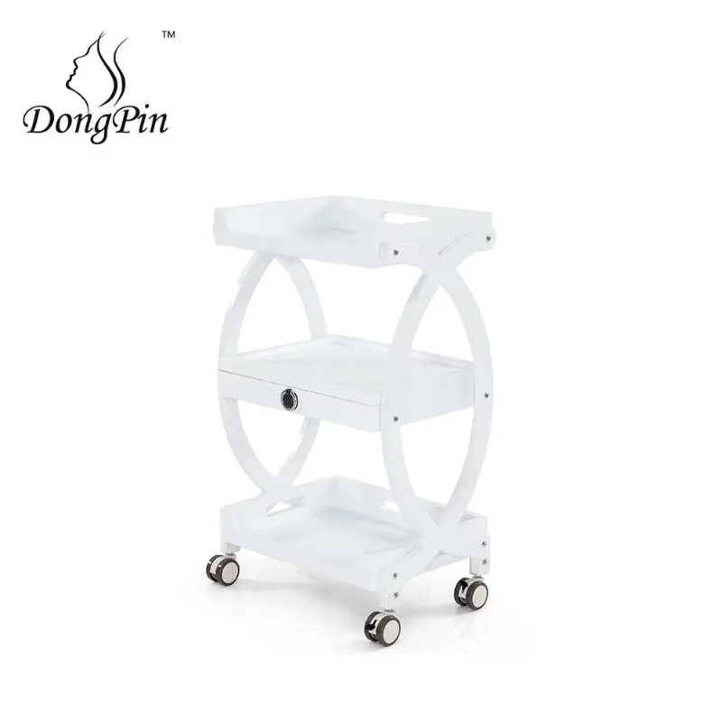 3 Tier Beauty Salon Rolling Carts Beauty Cart for Hair Salon with Wheels Lockable
