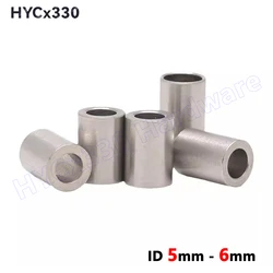 M5 M5.5 M6 304 Stainless Steel Spacer, Unthreaded Bushing Washer, Round Hollow Standoff, Straight Through Column Gasket Sleeve