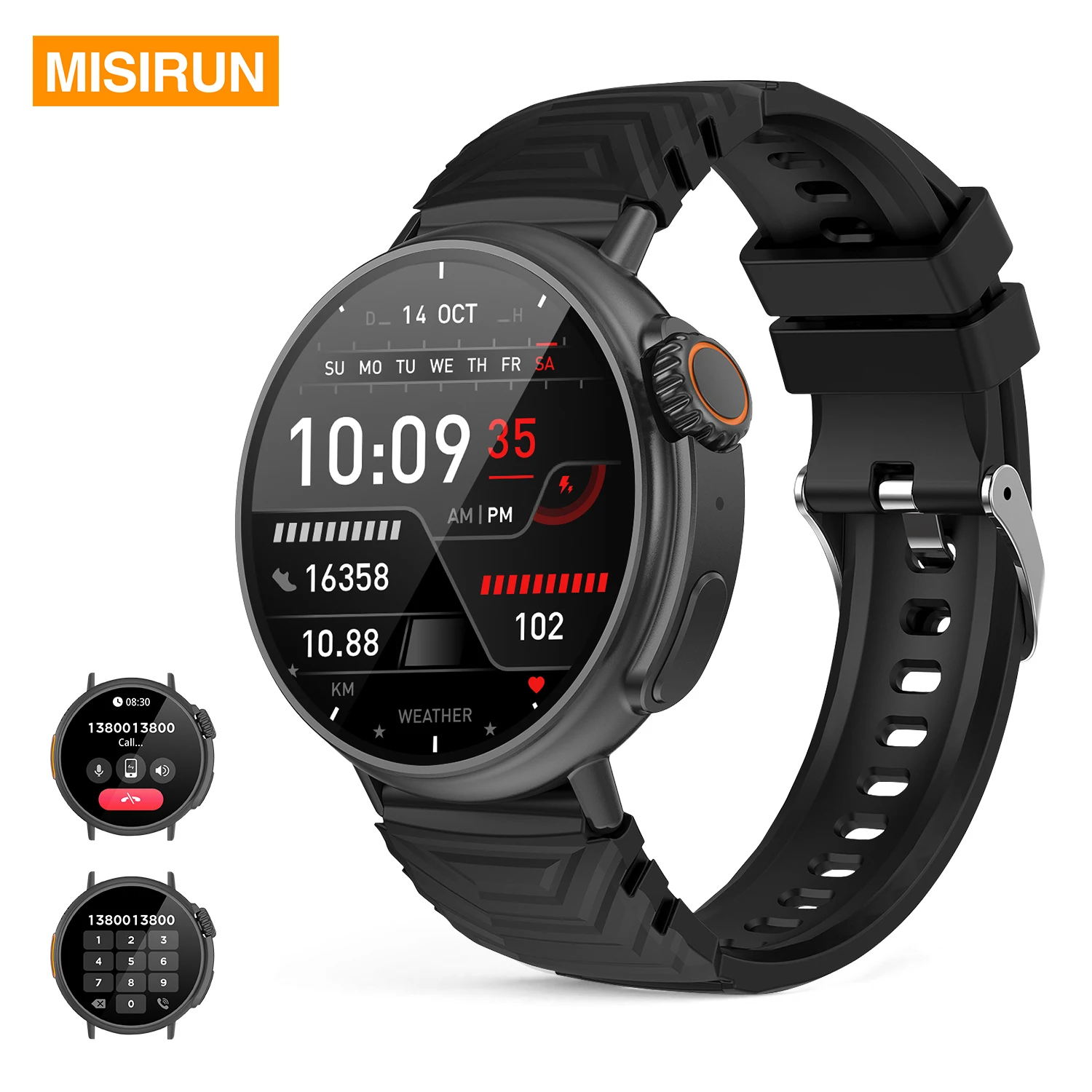 

1,53-дюймовые умные часы с Bluetooth-вызовами для мужчин, голосовой помощник, спортивный фитнес-трекер, монитор здоровья, водонепроницаемые деловые умные часы