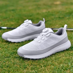 Buty golfowe dla mężczyzn oddychające antypoślizgowe tenisówki do golfa trawiasta buty do gry w golfa męskie buty sportowe tenisowe