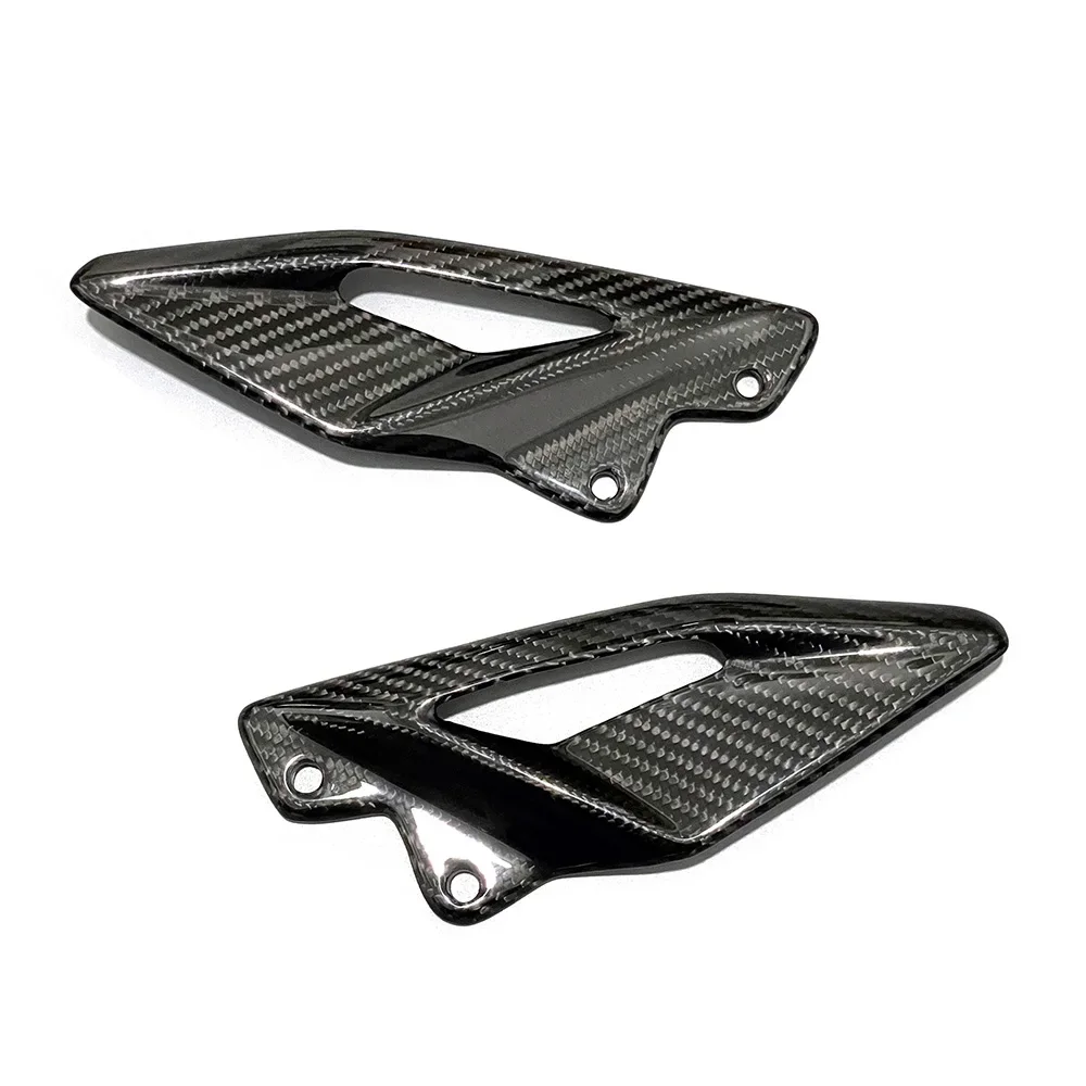 For Triumph Street Triple 660 765 R RS 2016-2021 2022 2023 2024 Carbon Fiber Motorcycle Accessories Heel Guard Plates Foot Rests