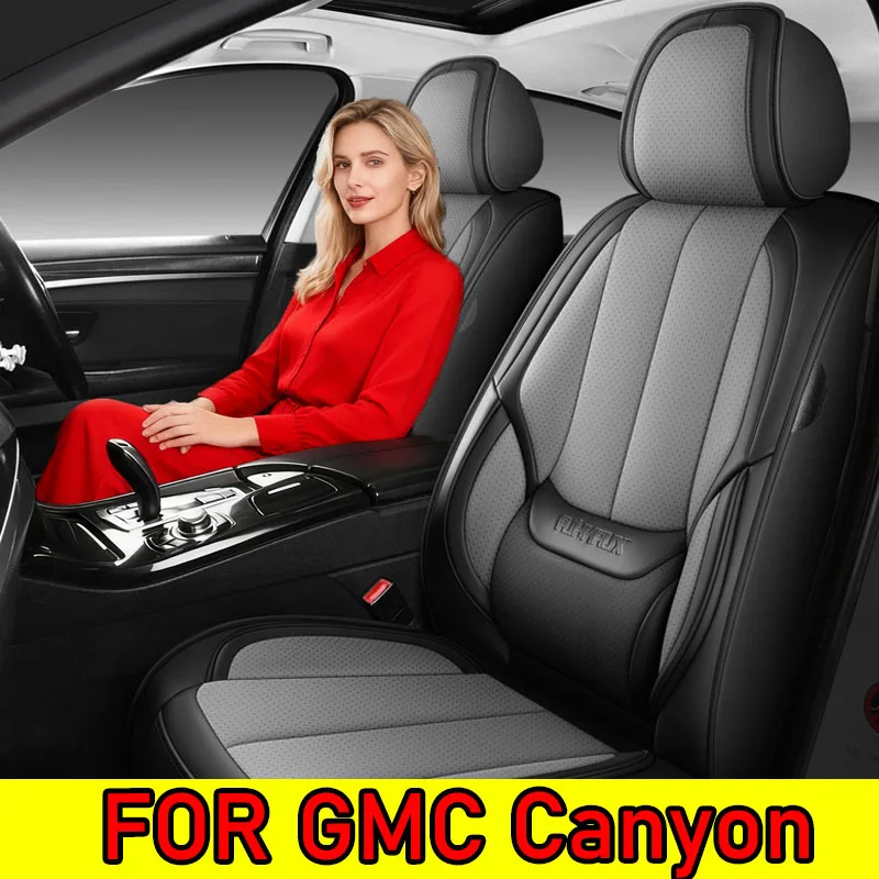 

FOR GMC CANYON Car seat cover high-end PU leather comfortable waist-fixed full-wrap seat cover waterproof wear-resistant