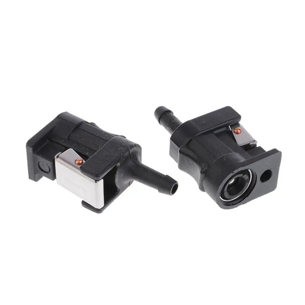 Conector rápido fêmea para motor de barco, 2 peças, conector de linha de combustível, adaptador de tubo para motores de popa yamaha, encaixe de mangueira de combustível de 5/16 polegadas