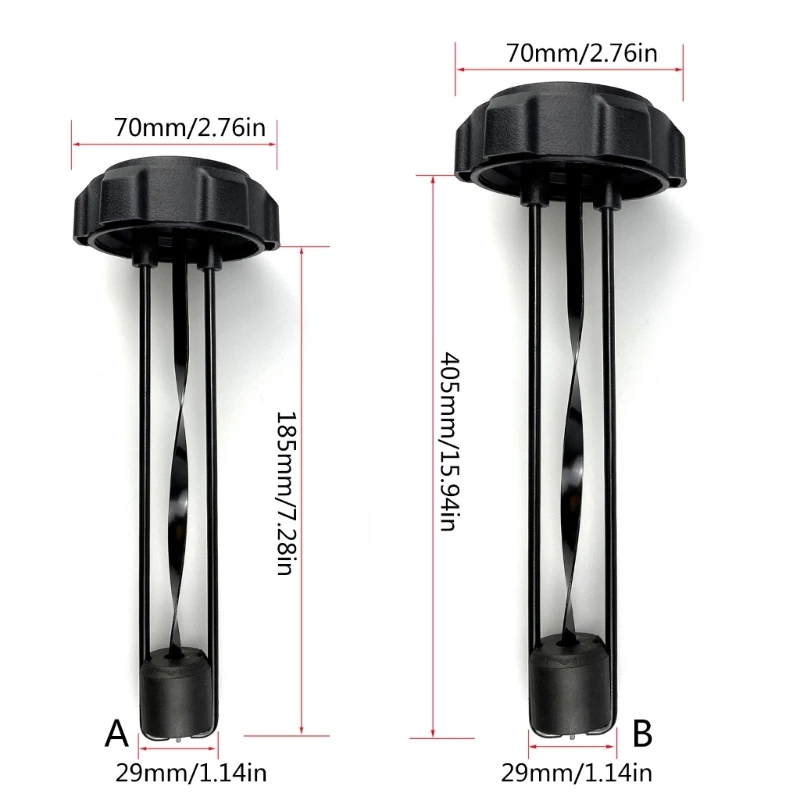 Gas Caps With Gauge for Snowmobile Fuel Gas Caps Build In Gauge Automobile Mechanical Liquid Level Gauge Black