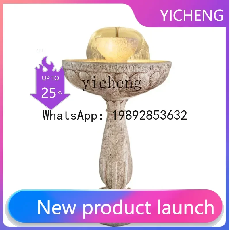 T4  solar fountain ornament large outdoor water circulation water feature villa garden landscaping decoration