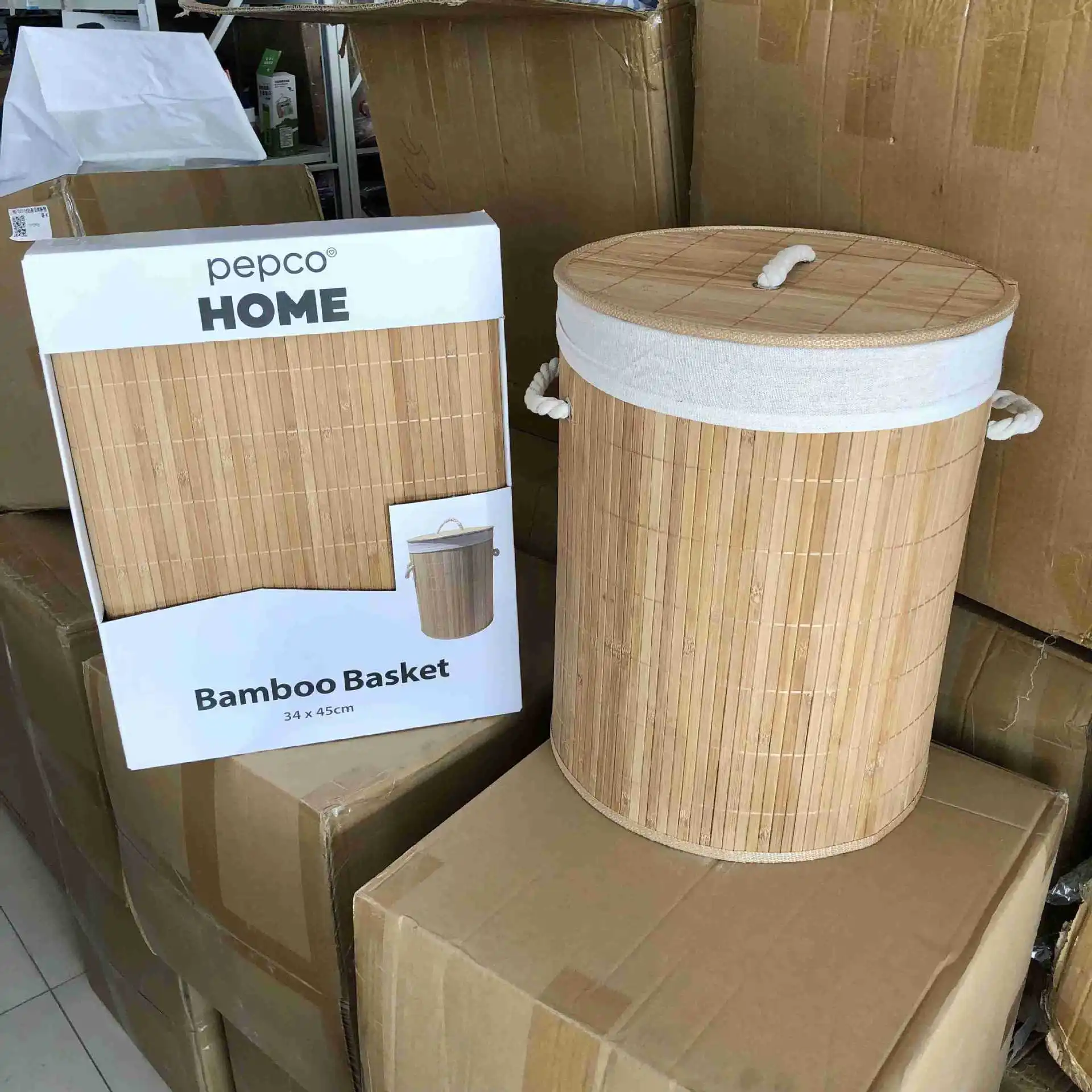 

Bamboo Storage Basket Dirty Clothes Laundry Basket Toy Storage Box Bamboo Organizer for Food Woven Basket Laundry Organizer