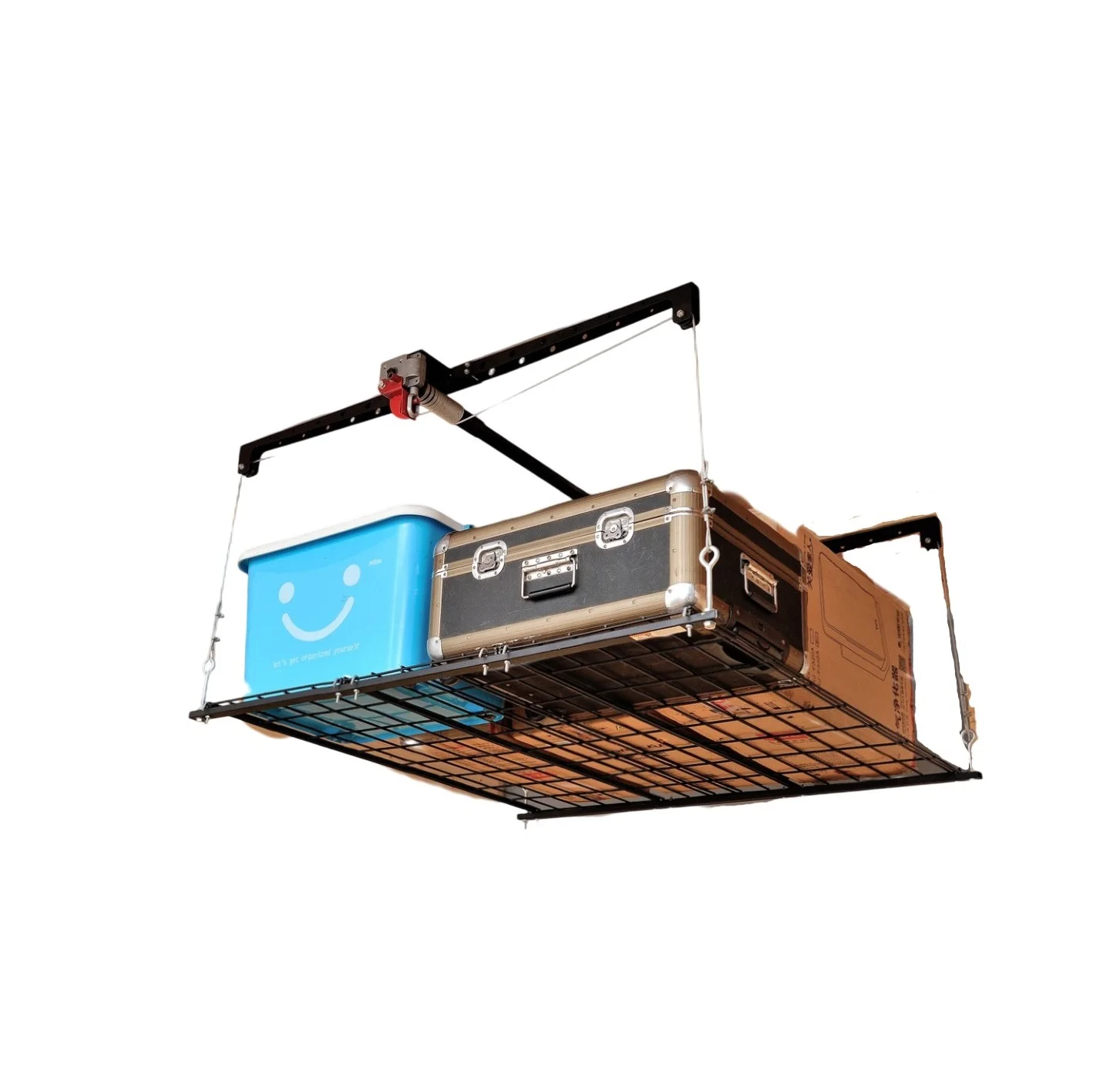 

IN STOCK Professional Customized 250 Lbs Ceiling Storage Lift for Garages Heavy DutyWith a Load-bearing Capacity of 100KG