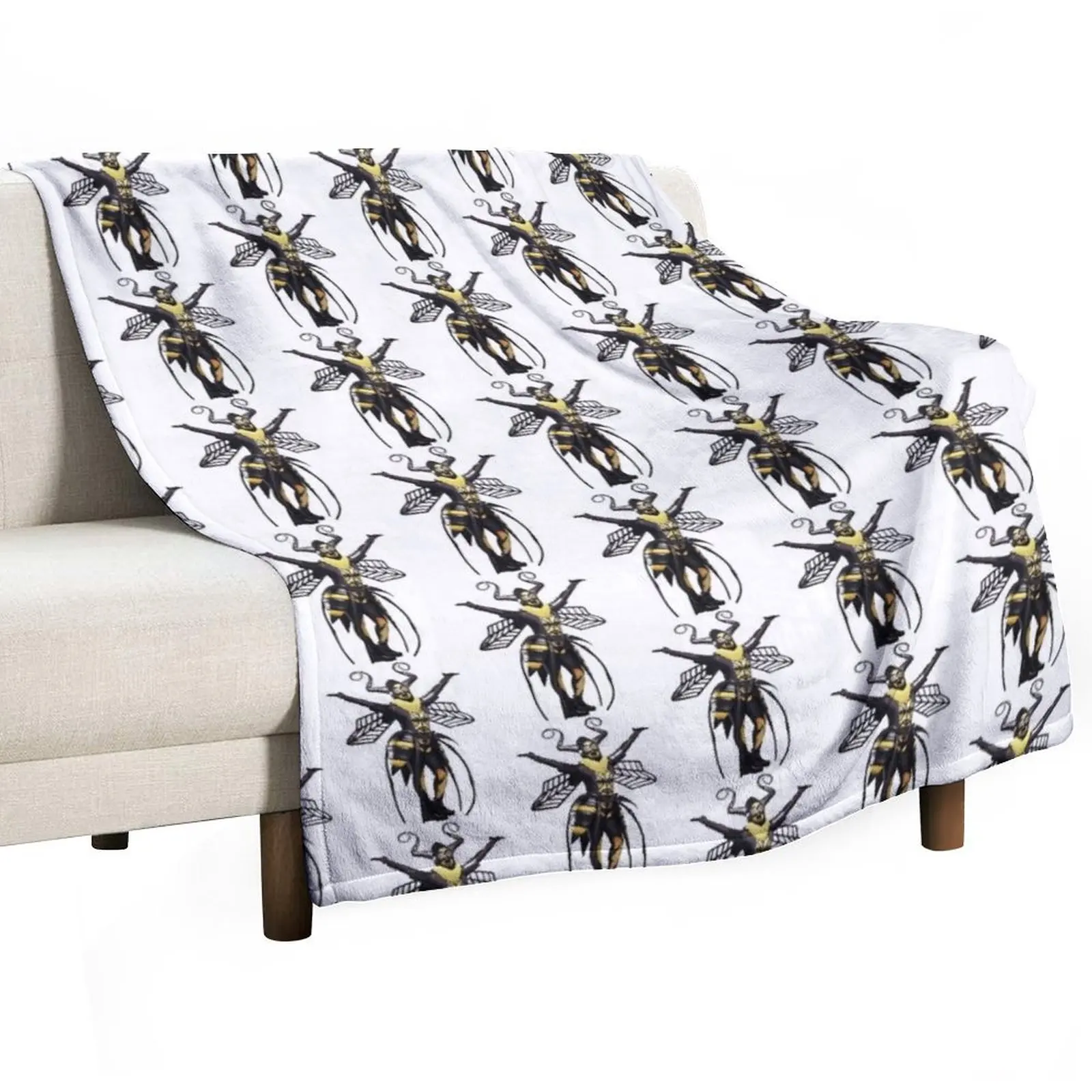 Masked Singer US Season 1 Costume - Bee Throw Blanket Soft Plush Plaid Single Plaid on the sofa Flannels Blankets