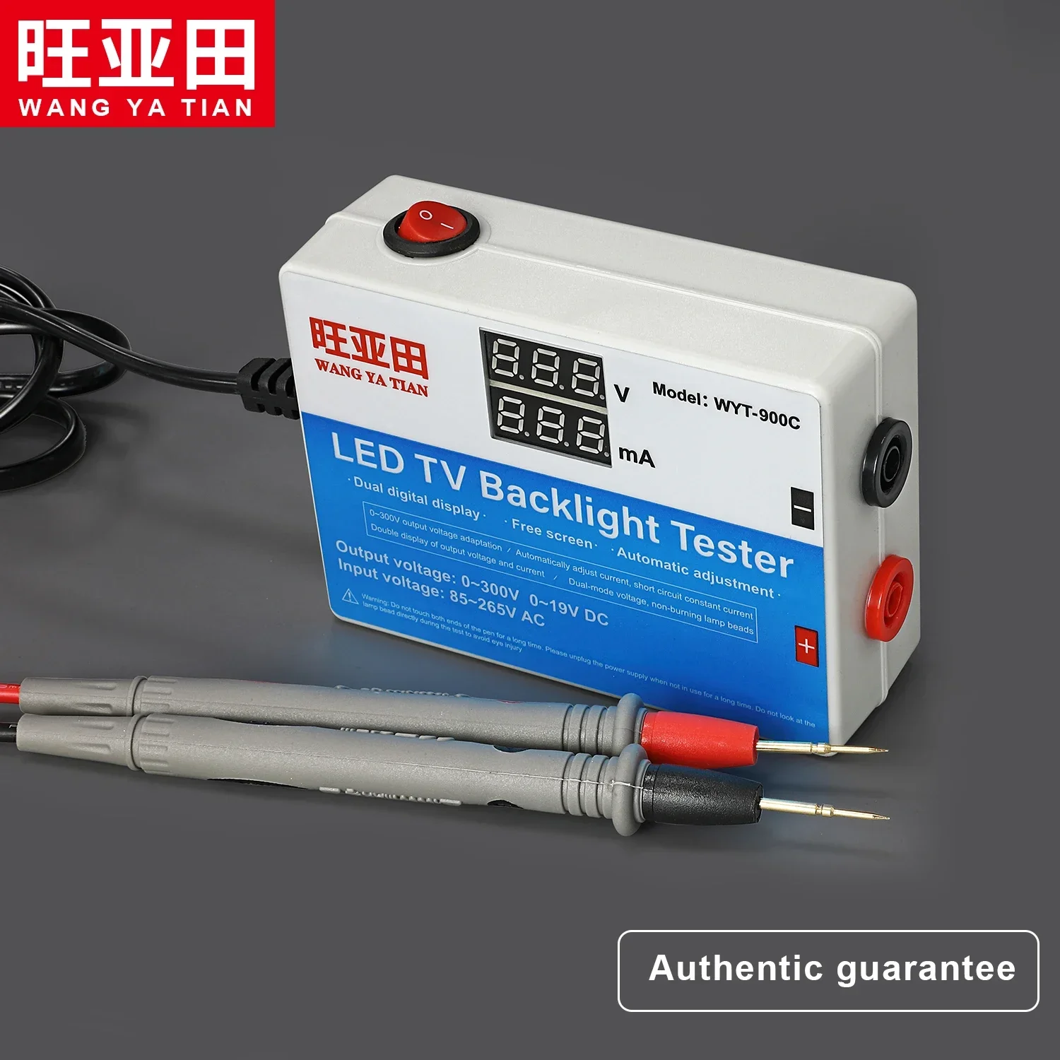 New 0-300V Output LED TV Backlight Tester LED Strips Test Tool with Current and Voltage Display Measurement Instruments