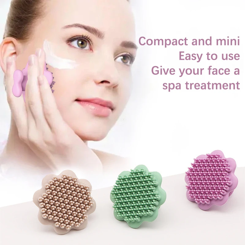 Silicone Face Cleansing Brush Facial Deep Pore Skin Care Scrub Cleanser Tool New Mini Beauty Soft Deep Cleaning Exfoliator