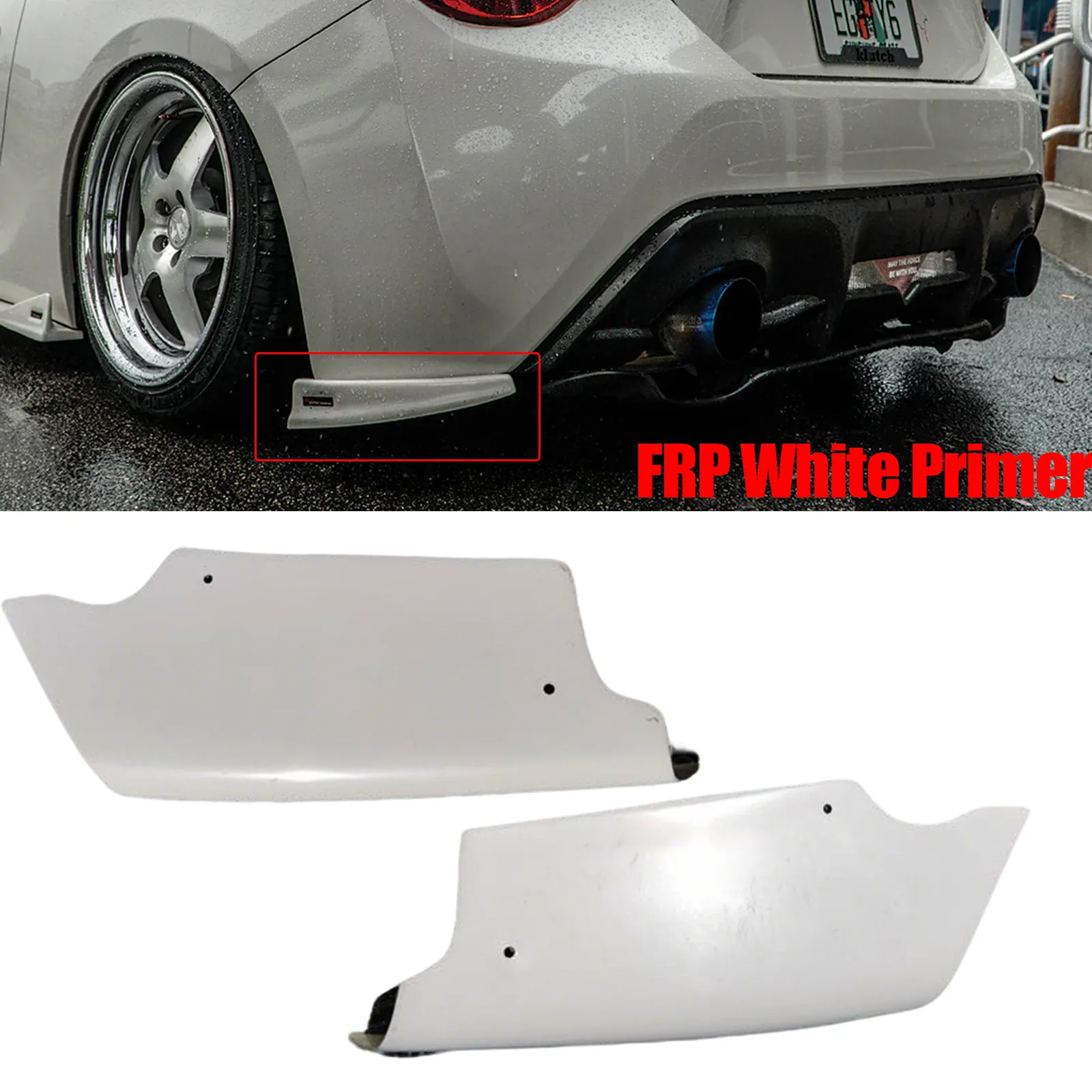 

Для FT86 GT86 FRS BRZ ZN6 ZC6 2013-2021 гг. Задние боковые накладки на бампер, диффузорные плавники из FRP