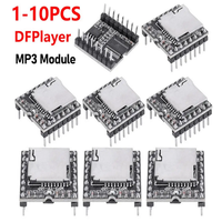 DFPlayer Mini MP3 Player Module TF Card U Disk Mini MP3 DF Player Audio Voice Module IO/Serial Port/AD MP3-TF-16P for Arduino