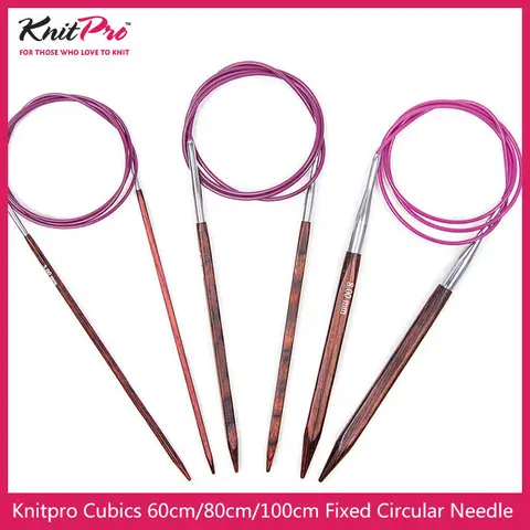 Cubic di betulla Knitpro 60cm/80cm/100 cm ago per maglieria circolare fisso