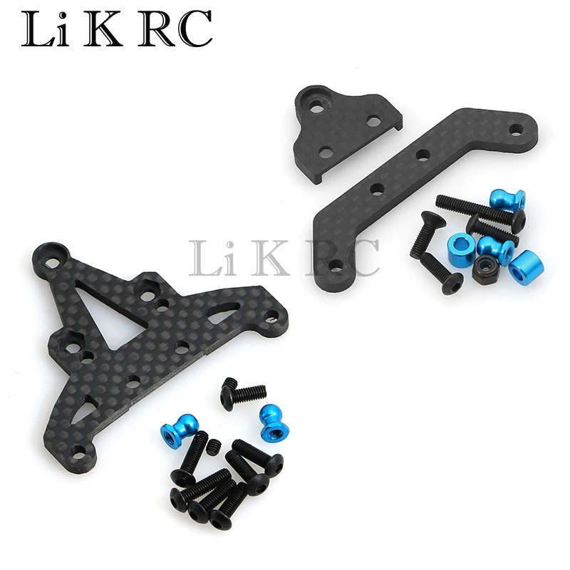 

Carbon Fiber Front and Rear Gearbox Mount Bracket Gear Case Holder for Tamiya XV01 XV-01 1/10 RC Car Upgrade Parts Accessories