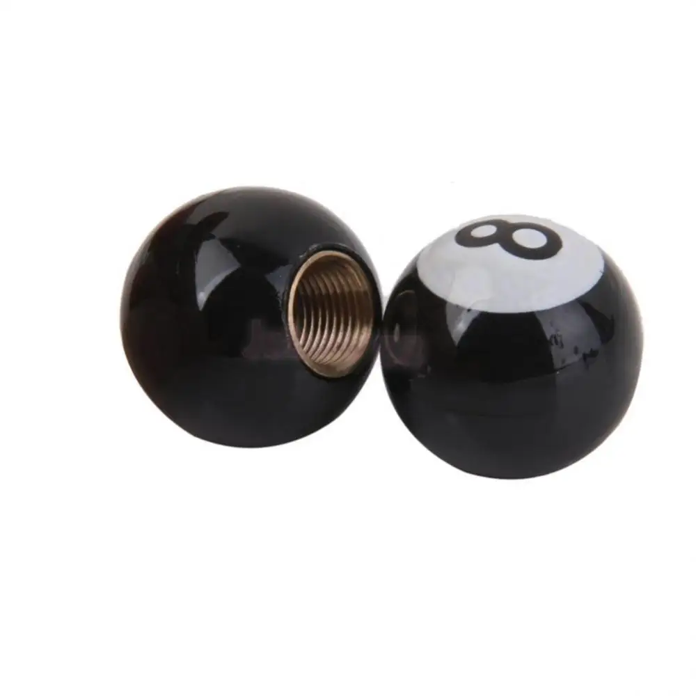 1~8PCS Bike Wheel Air Valve Stem Caps Anti-leakage Universal Abs Material Tire Valve Stem Caps Valve Valve Black