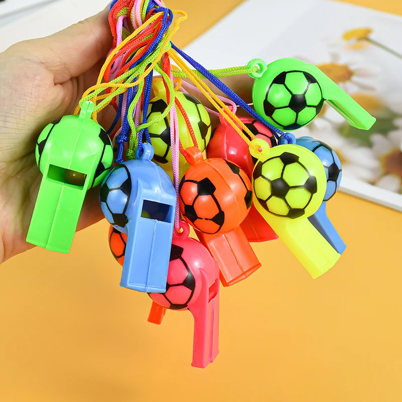 10/20Pcs Soccer Party Gifts Whistles Noise Maker Toy Kids Sports Football Theme Birthday Party Favors Pinata Goodie Bag Filler